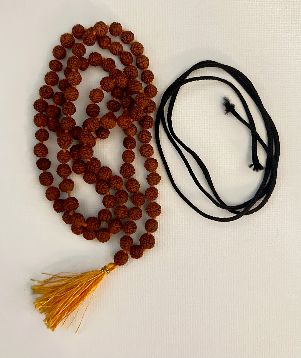 🌟 Certified Original 108 Rudraksha Beads (1 Mala) (Brown, 9–10mm) — Blessed by Vedagurudev for Mantra Japa