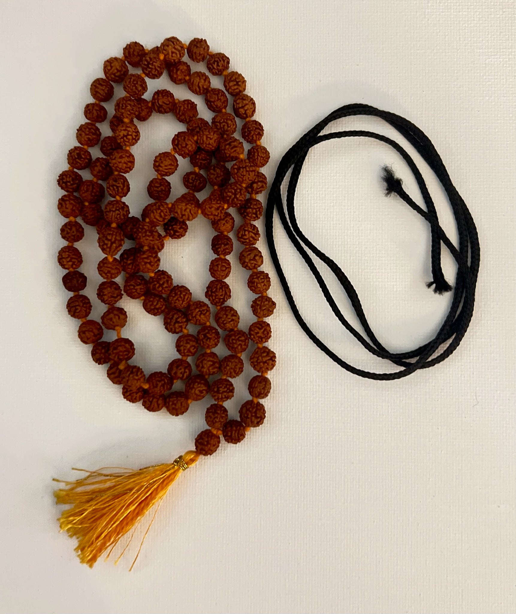 🌟 Certified Original 108 Rudraksha Beads (1 Mala) (Brown, 9–10mm) — Blessed by Vedagurudev for Mantra Japa