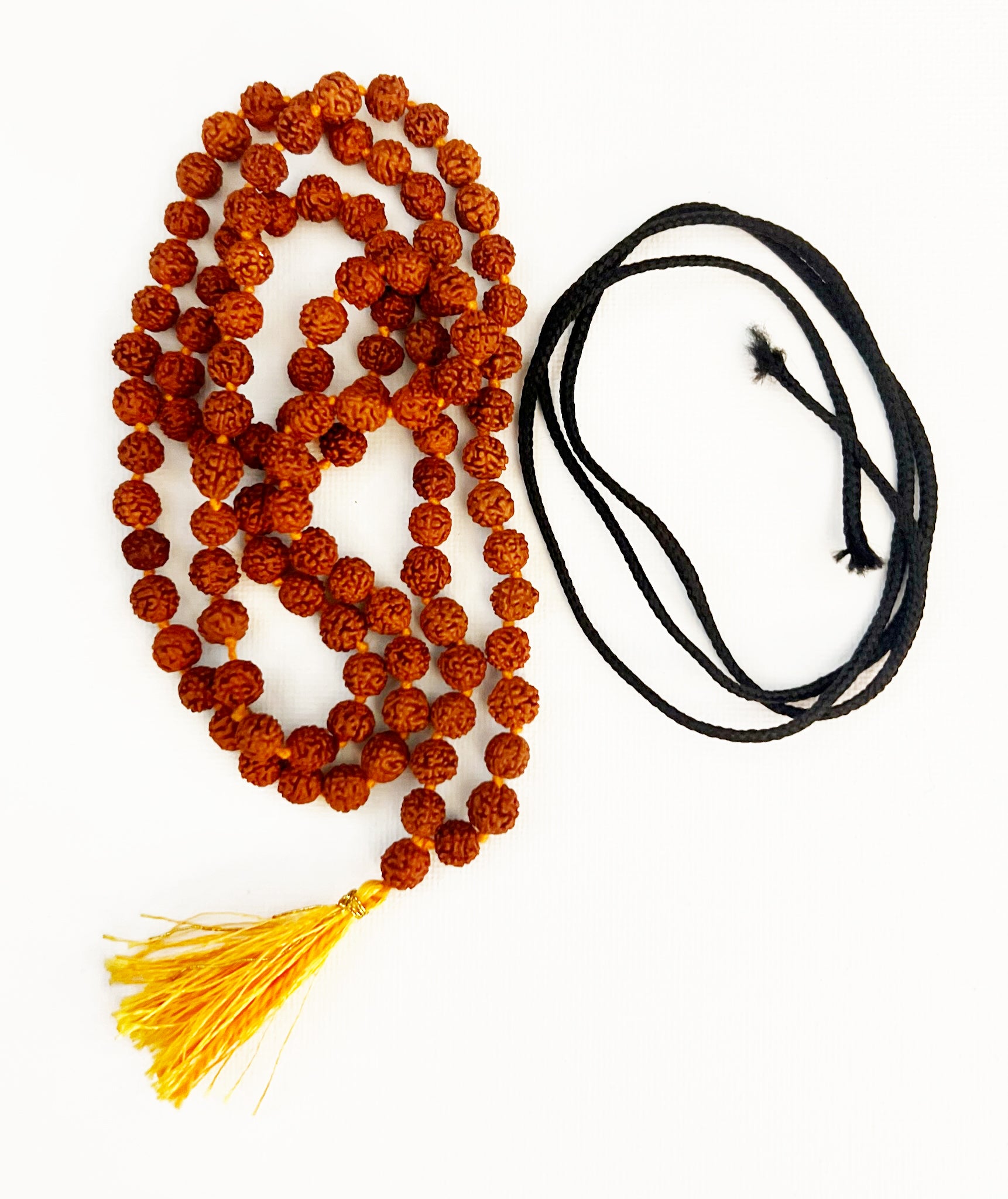 🌟 Certified Original 108 Rudraksha Beads (1 Mala) (Brown, 9–10mm) — Blessed by Vedagurudev for Mantra Japa
